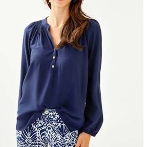 Lilly Pulitzer “Elsa” top in True Navy! NWT